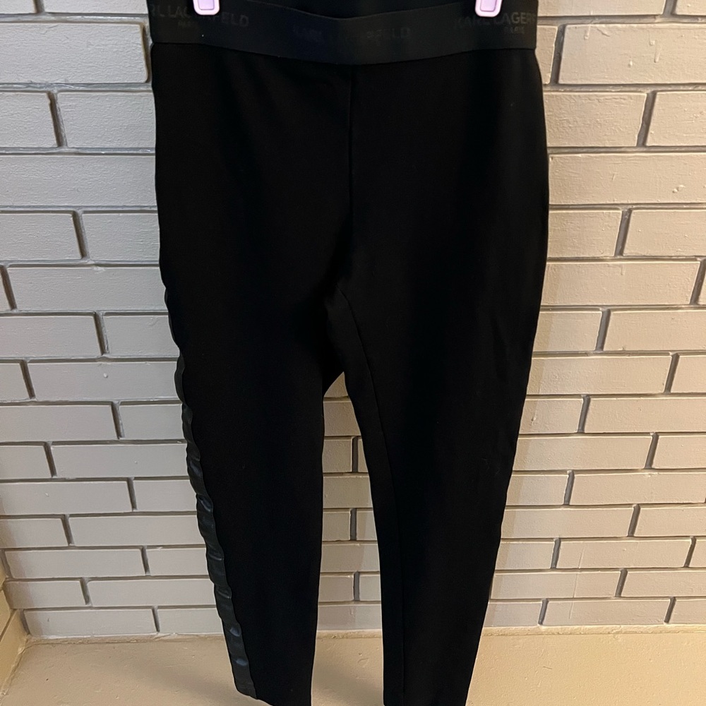 Karl Lagerfeld Tuxedo stripe leggings